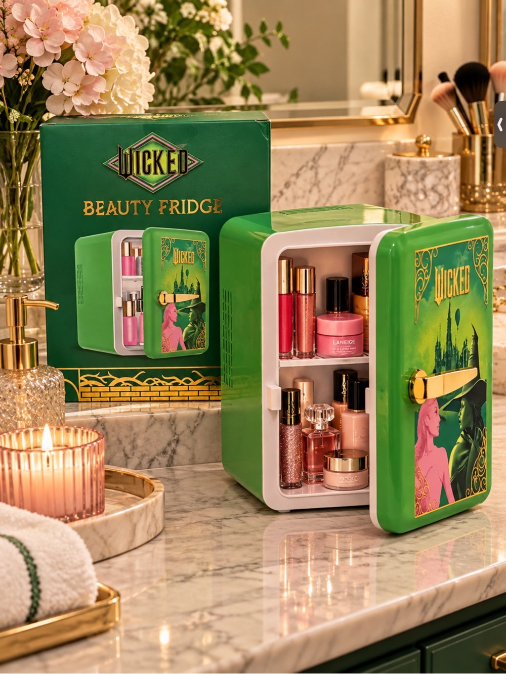 Wicked Green Beauty Fridge – Mini Cosmetic Cooler